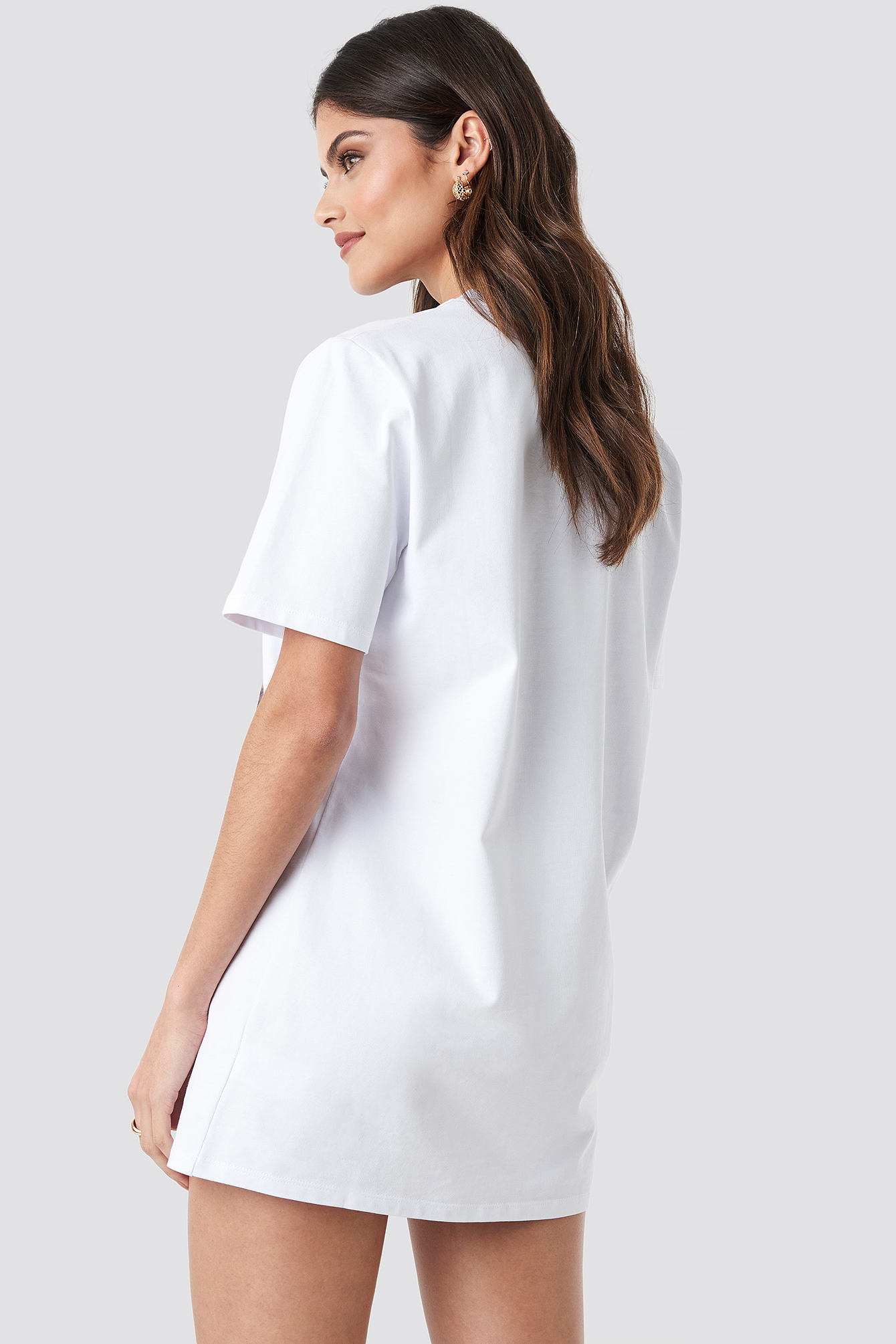 tee shirt dress white