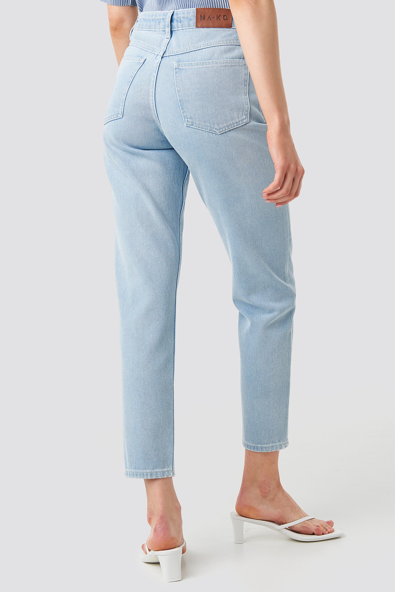 mom jeans low ankle